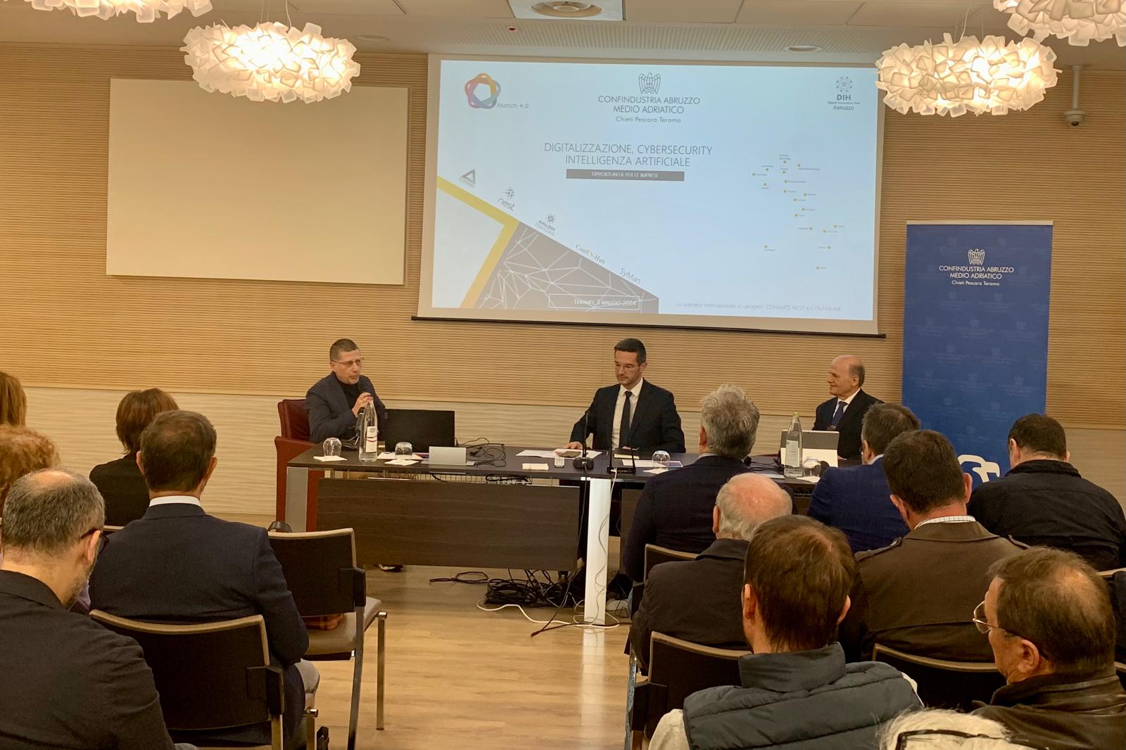 Digitalizzazione, Cybersecurity, Intelligenza Artificiale – Presentate le opportunità per le imprese abruzzesi